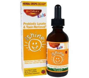 Bioray Kids Shine - Probiotic Lysate & Toxin Removal - Berry Flavor Herbal Drops