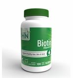 Biotin 10,000 mcg (100 Vege-Capsules) Extra Strength For Hair Skin and Nails