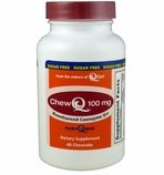 ChewQ 100mg CoQ10 (60 count bottle) featuring Advanced Absorption Hydro-Q-Sorb