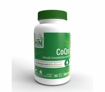 CoQ10 100mg (60 Softgels) Ubiquinone w/BioPerine (Non-GMO) (Soy-Free)