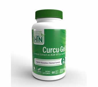 Curcu-Gel 325mg (60 Softgels) BCM-95 Enhanced Absorption Curcumin (Soy-Free) (NON-GMO)