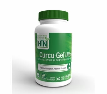 Curcu-Gel Ultra 650mg (60 Softgels) BCM-95 Enhanced Absorption Bio-Curcumin (Soy-Free) (NON-GMO) 