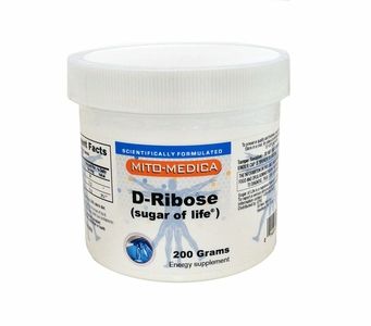  D-Ribose  100% pure Mito-Medica Formula (200 Gram Jar / 40 Day Supply)