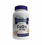 DogVites 30mg Chewable CoQ10 For Dogs (60 Beef Flavor Chewtabs)