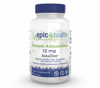 Epic4Health - Natural Astaxanthin (as AstaZine) 12mg (60 Softgels)