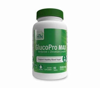 GlucoPro™ MAX - Berberine + Chromium Complex 90 Tablets