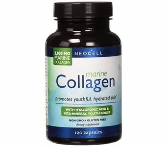 NeoCell - Marine Collagen with Hyaluronic Acid and Vita-Mineral Youth Boost (120 Capsules) NON-GMO, Gluten Free