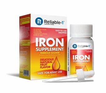 Reliable-1 Iron Supplement 15 mg (as Ferrous Sulfate) 50mL Bottle