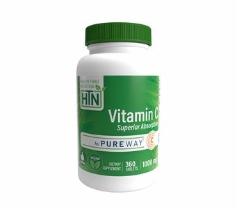 Vitamin C 1,000mg (360 Tablets) Advanced Absorption PureWay-C® (NON-GMO) (Gluten Free)
