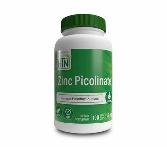 Zinc Picolinate 15mg (NON-GMO) 100 Vegecaps
