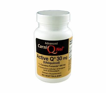 Carni Q-Nol with Active Q 30 mg Bio-Enhanced (Ubiquinol CoQ10) and 440 mg L-Carnitine Fumarate (60 count bottle)