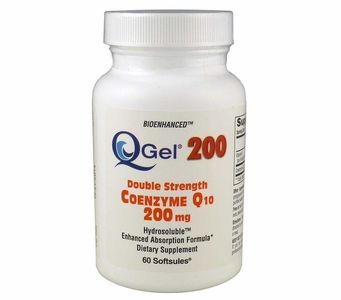 Q-Gel 200mg Double Strength Hydrosoluble CoQ10 (60 Softgels)
