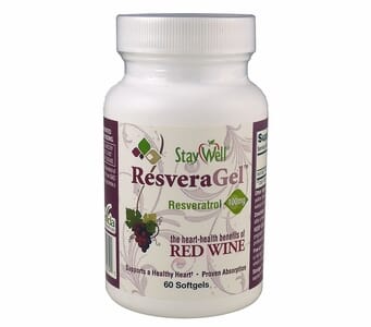 ResVida 100mg (Stay-Well Label) Resveratrol (60 Softgels)