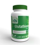Glutathione Reduced GSH 500mg (60 VegeCaps) (Natural) by Health Thru Nutrition