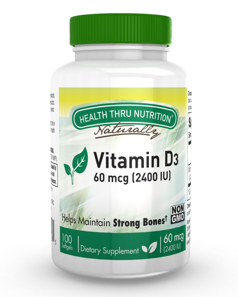 Vitamin D3 As Cholecalciferol 2400 Iu 100 Softgels