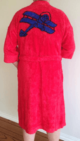Plush Robe with Biplane Design Plush Robe with Biplane Design
