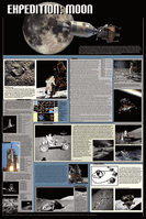 NASA Moon Expedition Poster | Laminated <font color=red>New Markdown</font> NASA Moon Expedition Poster | Laminated <font color=red>New Markdown</font>