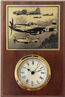 P-51 Mustang Wall Clock <font color=red>New Markdown</font>