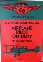 Airplane Pilot on Duty Sign Airplane Pilot on Duty Sign