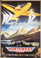 Northwest Airlines Porcelain Sign <font color=red>New Markdown</font> Northwest Airlines Porcelain Sign <font color=red>New Markdown</font>