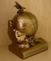 Airplane Bookends - Antique Brass Finish/Set of Two Airplane Bookends - Antique Brass Finish/Set of Two