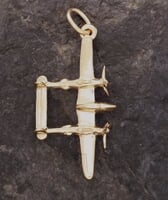 Gold P-38 Lightning Airplane Jewelry Gold P-38 Lightning Airplane Jewelry