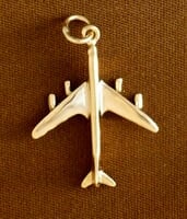 Gold B-707 Jet Airplane Pendant Jewelry Gold B-707 Jet Airplane Pendant Jewelry