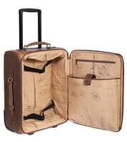 Wheeled Leather Carry-On Travel Bag Wheeled Leather Carry-On Travel Bag