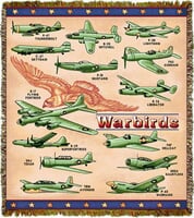 WW II Airplanes Throw/Blanket <font color=red>New Markdown</font> WW II Airplanes Throw/Blanket <font color=red>New Markdown</font>