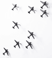 Airplane Wall Décor | Black | Set of 3 Airplane Wall Décor | Black | Set of 3