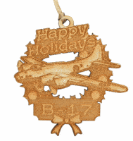 B-17 Flying Fortress Wooden Ornament B-17 Flying Fortress Wooden Ornament
