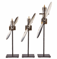Airplane Engine Sculptures | Set of 3 | Order While Available