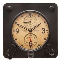 Large Vintage Flight Timer Clock 