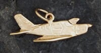 Gold Piper Airplane Charm Jewelry Gold Piper Airplane Charm Jewelry