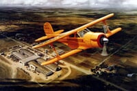 Staggerwing Airplane Art Print Staggerwing Airplane Art Print