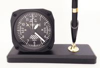 Altimeter Desk Clock and Pen Set Altimeter Desk Clock and Pen Set
