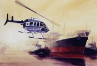 Bell 206 Jet Ranger Helicopter Print Bell 206 Jet Ranger Helicopter Print