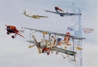 Child's Fantasy Airplane Print Child's Fantasy Airplane Print