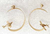 14K Gold Airplane Earrings <font color=red>New Markdown</font> 14K Gold Airplane Earrings <font color=red>New Markdown</font>