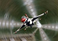 F-16 Falcon Thunderbird Print - Award Winner