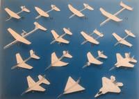Whitewings Paper Airplane Kit | Jet Fighters Whitewings Paper Airplane Kit | Jet Fighters