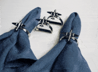 Airplane Napkin Rings - Set of 4 Airplane Napkin Rings - Set of 4