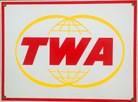 Vintage TWA Logo Sign <font color=red>Super Sale</font>