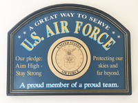 U.S. Air Force Wood Sign <font color=red>New Markdown</font> U.S. Air Force Wood Sign <font color=red>New Markdown</font>