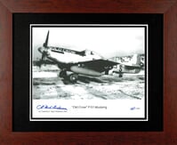 P-51 Mustang Old Crow Print Signed by Bud Anderson P-51 Mustang Old Crow Print Signed by Bud Anderson