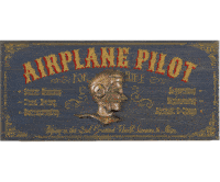 Airplane Pilot 3-D Wood Sign - Can Be Personalized