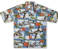 WW II Airplanes Hawaiian Shirt <font color=red>Cyber Deal Free Ship</font color>