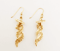 Airshow 14k Gold Earrings <font color=red>Super Sale</font>