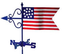 American Flag Weathervane, Garden Size American Flag Weathervane, Garden Size