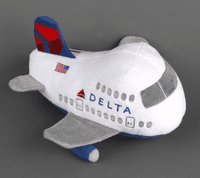 Delta Airlines Airplane Plush with Sound